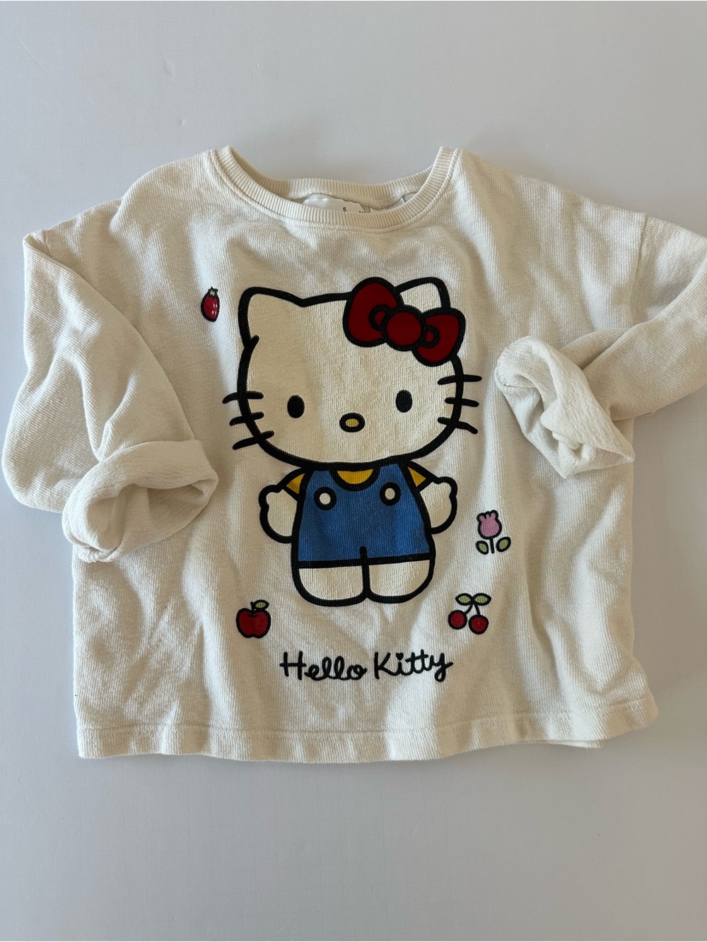 Hello Kitty x Zara Girls Long Sleeve Crewneck with Hello Kitty Print Size 5